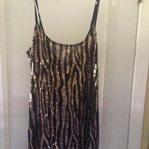 Dress Glitter Black/Gold Party Dress